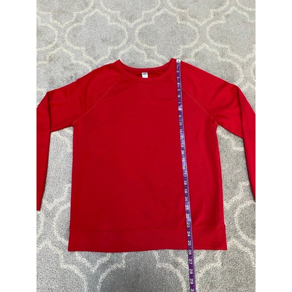 Old Navy Red Raglan Sweatshirt Medium - Picture 5 of 6